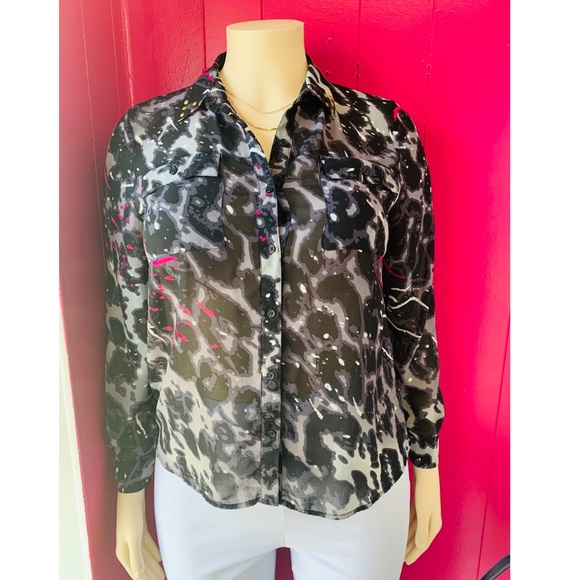 Nicki Minaj Tops - Women’s Plus Button Down Blouse